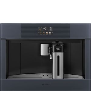 Smeg 45cm Neptune Grey Linea Coffee Machine - CMS4104G