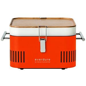 Everdure by Heston Blumenthal Cube Portable Charcoal Braai Orange - HBCUBEO