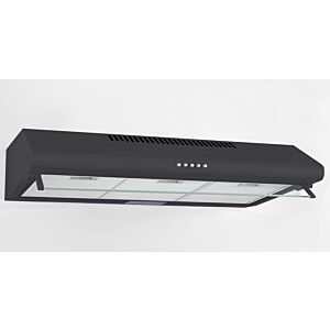 Defy 90cm Black Cookerhood - DCH295