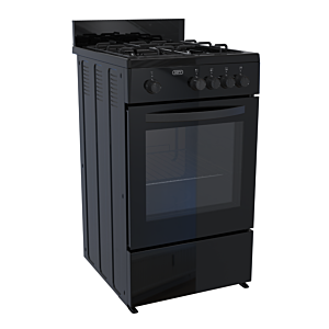 Defy Black 4 Burner Gas Stove - DGS568