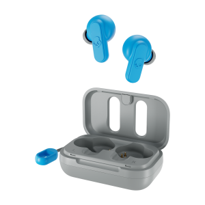 Skull Candy DIME True Wireless Earbuds (Light Grey/Blue) - S2DMW-P751