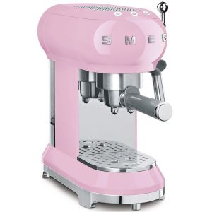 Smeg 1l Pink Espresso Manual Coffee Machine - ECF01PKEU