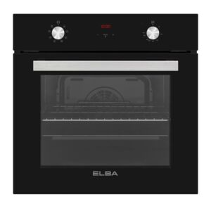 Elba 60cm Black Multifunction Electric Oven With Glass Finish - T60-5