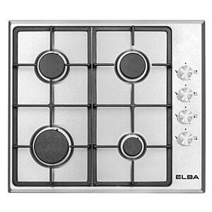 Elba 60cm Stainless Steel 4 Burner Gas Hob - T65-450X