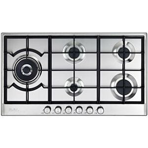 Elba 90cm Silver Gas Hob - 02/ELIO95-565