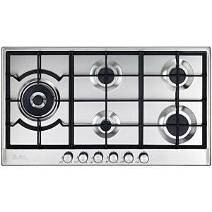 Elba 90cm Silver Gas Hob - 02/ELIO95-565 