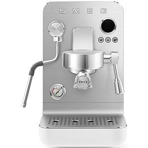 Smeg Matt White Espresso Manual Coffee Machine - EMC02WHMEU