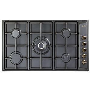 ELBA 90cm Black 5 Burner Gas Hob - 02/EN95-545AND