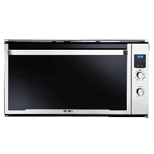 ELBA 90cm Stainless Steel Black Glass Electric Multifunction Oven - 02/ELIO900