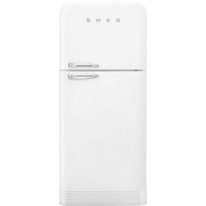 Smeg Free-standing refrigerator Double Door, White 50's Style Aesthetic - FAB50RWH5