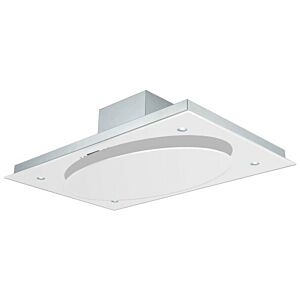 Falco White Glass Ceiling Extractor - FAL-100-38WH