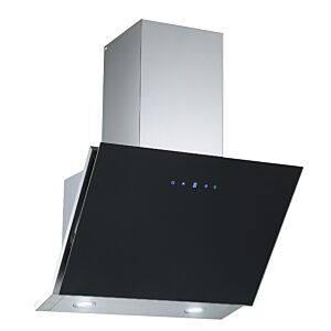 Falco 60CM Black Glass Slanted Extractor - FAL-60-30BG FALCO