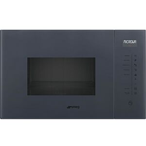 Smeg 25l Neptune Grey Built-In Linea Aesthetic Microwave - FMI125G
