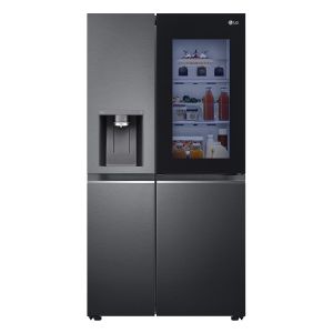 LG 611Lt Matt Black (Graphite) InstaView™ ThinQ™ Side by Side Refrigerator - GC-X257CQFS