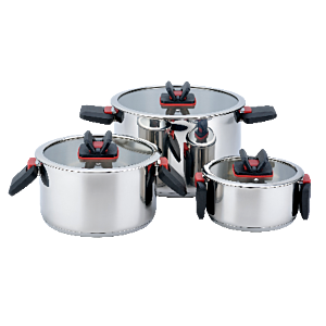 Bauer 6PC Stainless Steel Compact Set - 80BSCS00600SS