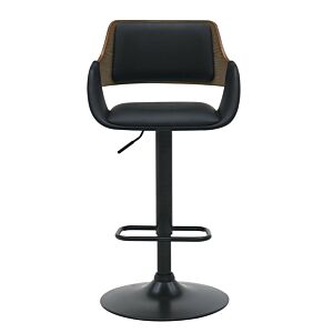 Jost Walnut PU Wood Barstool - JY3060X-L