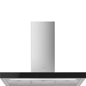 Smeg 90cm black glass Cooker Hood - KBT9L4VN