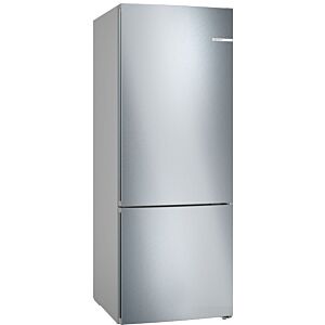 Bosch 483l Stainless Steel INOX Series 4 Freestanding Fridge-Freezer Combi No Frost - KGN55VI20Z