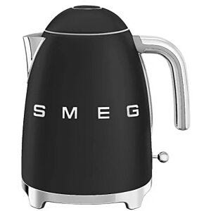 Smeg 1.7L Matte Black Retro Cordless Kettle - KLF03BLMSA