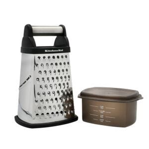 KitchenAid Stainless Steel Universal Box Grater with Measuring Cups - KQG300OSOBE