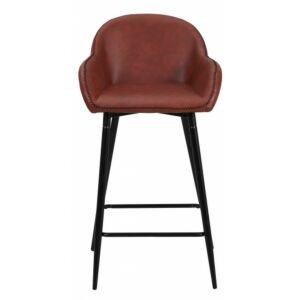 Jost P.U Leather Light Brown Stool - KT-Y211
