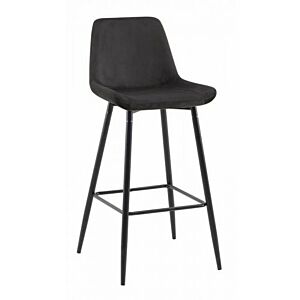Jost Black Velvet Barstool - KT-Y962