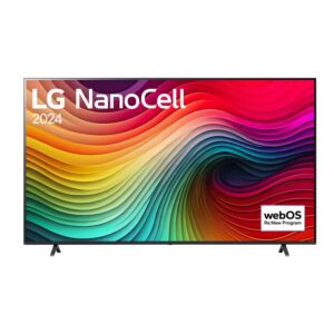 65 Inch LG NanoCell NANO80 4K Smart TV AI Magic remote HDR10 webOS24 2024