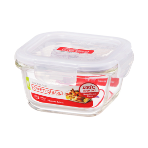 Legend 300ml White LocknLock Euro Glass Square Container - LLG205