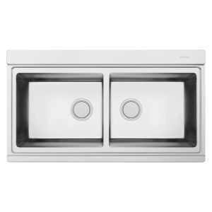 Smeg Double Sink Stainless Steel - LRX902