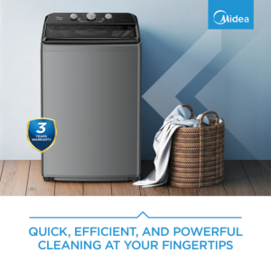Midea 18kg Silver Top Loader Washing Machine - MA500W180-G