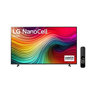 75 Inch LG NanoCell NANO80 4K Smart TV AI Magic remote HDR10 webOS24 2024