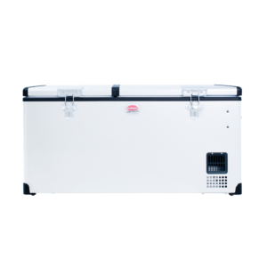 SnoMaster Stainless Steel 92.5L Low Profile Dual Compartment Fridge/Freezer AC/DC - SMDZ-LP96D