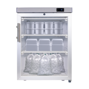 SnoMaster White with Stainless Steel Door Trim 97L Under-Counter Freezer - SM-220F
