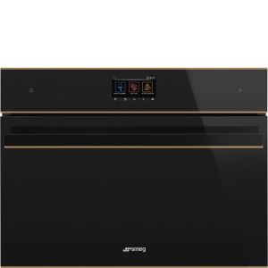 Smeg 45cm Black Combi Microwave Oven - SO4604M2PNR