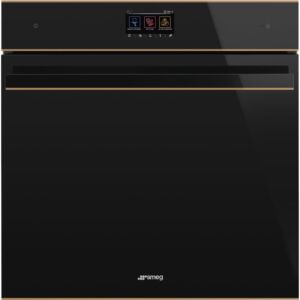 Smeg 60cm Black Rose Gold Trim Oven - SOP6604TPNR