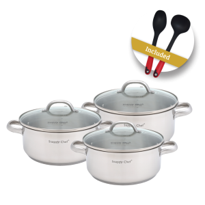Snappy Chef 6 Piece Budget Cookware Set - SSCS005