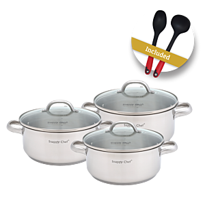 Snappy Chef 6 Piece Budget Cookware Set - SSCS005