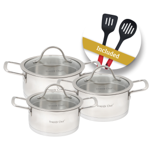 Snappy Chef 6pc Platinum Cookware Set - SSCS006 