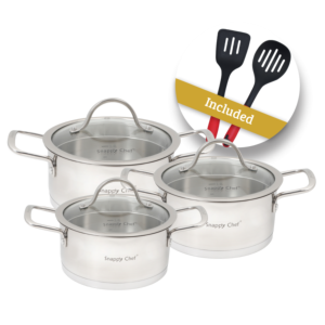 Snappy Chef 6pc Platinum Cookware Set - SSCS006 