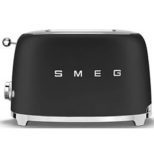 Smeg Matte Black Retro 2 Slice Toaster - TSF01BLMSA