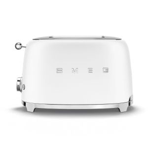 Smeg Matte White Retro 2 Slice Toaster - TSF01WHMSA
