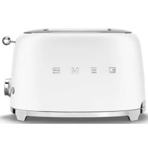 Smeg Matte White Retro 2 Slice Toaster - TSF01WHMSA