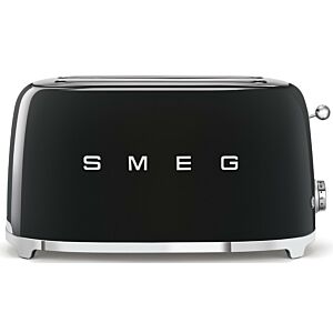 Smeg 4 Slice Black Toaster - TSF02BLSA 