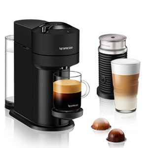 Nespresso Vertuo Next Coffee Machine & Aeroccino Milk Frother (Black) - 90009300