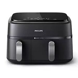 Phillips 9l Black Dual Basket Airfryer - NA351/00 
