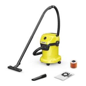 Karcher 17l Yellow Wet And Dry Vacuum Cleaner - WD3