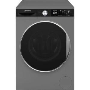 Smeg 10kg Silver Dark Inox Washing Machine  Autodose + Steam + Aquajet - WM3T04XSA