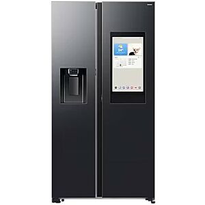 Samsung 594l Black Side By Side Family Hub Bespoke AI With SmartThings + Free Music Frame / Video Door Ring - RS90F64A2FFA