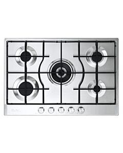 Elba Elio Light 70cm Stainless Steel 5 Burner Gas Hob - ELIO75-545L