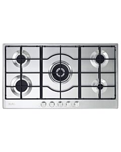 Elba Elio 90cm Stainless Steel Lite 5 Burner Gas Hob - 02/ELIO95-545L